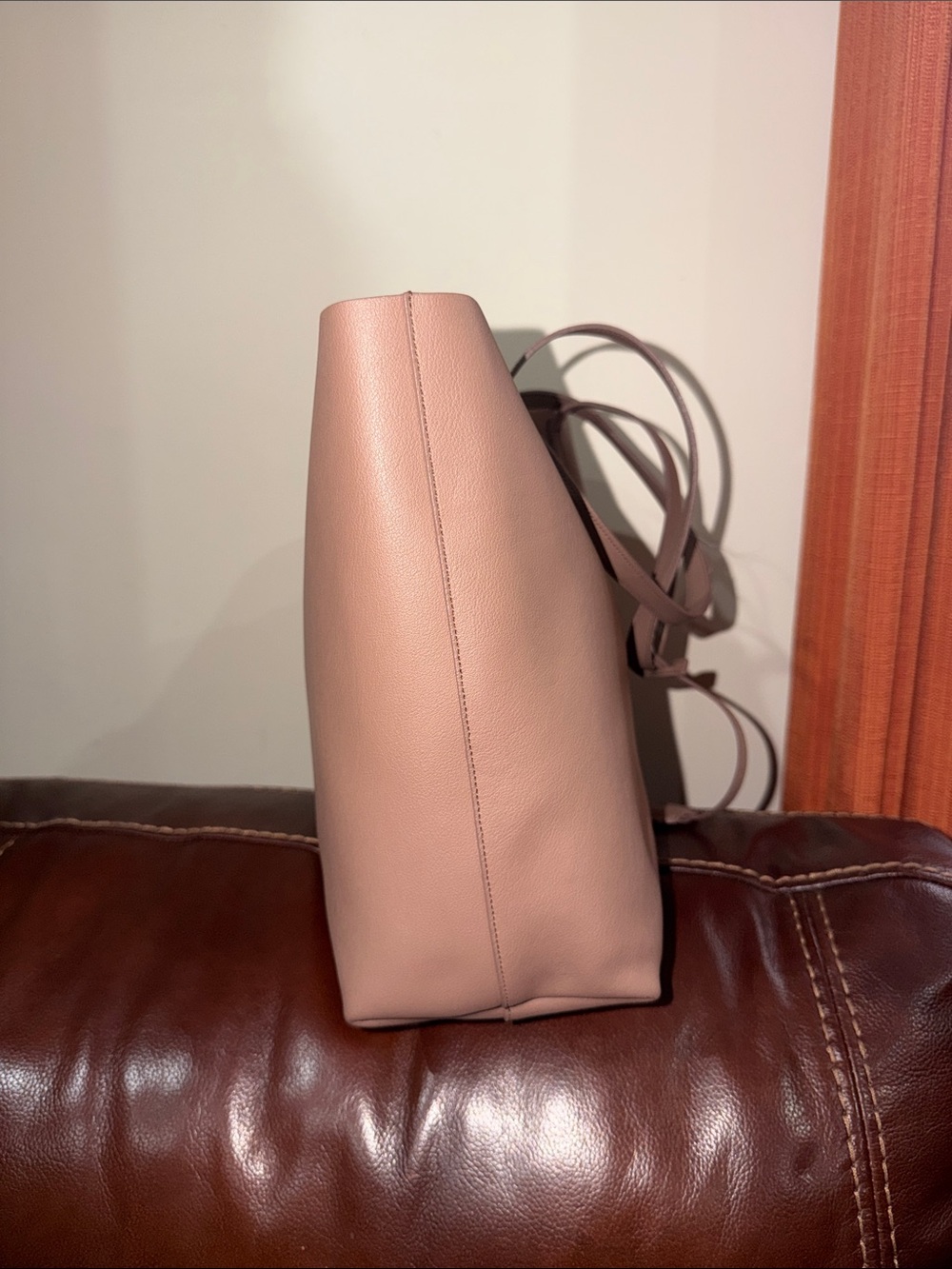 ‼️Authentic Saint Laurent YSL Leather Shopping Tote Shoulder Bag - Picture 5 of 14